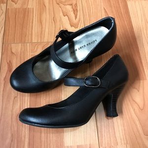 Black Buckle Heels - Lower East Side